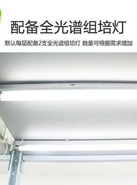 木木生物 架物光照培养室T5灯组培架子 层高可调育苗植实验架架子