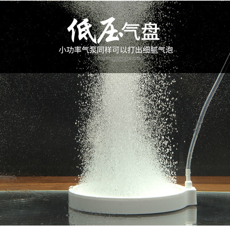 鱼低空气细化泡缸压纳米气盘增氧气盘气器石气石细化气盘石