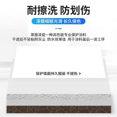 水性罩面漆透明室内墙面光油真石漆乳胶漆墙绘保护漆外墙罩光漆