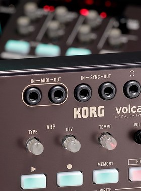 Volca FM2模拟合成器迷你可携式智能效果琶音序器触摸键6复音