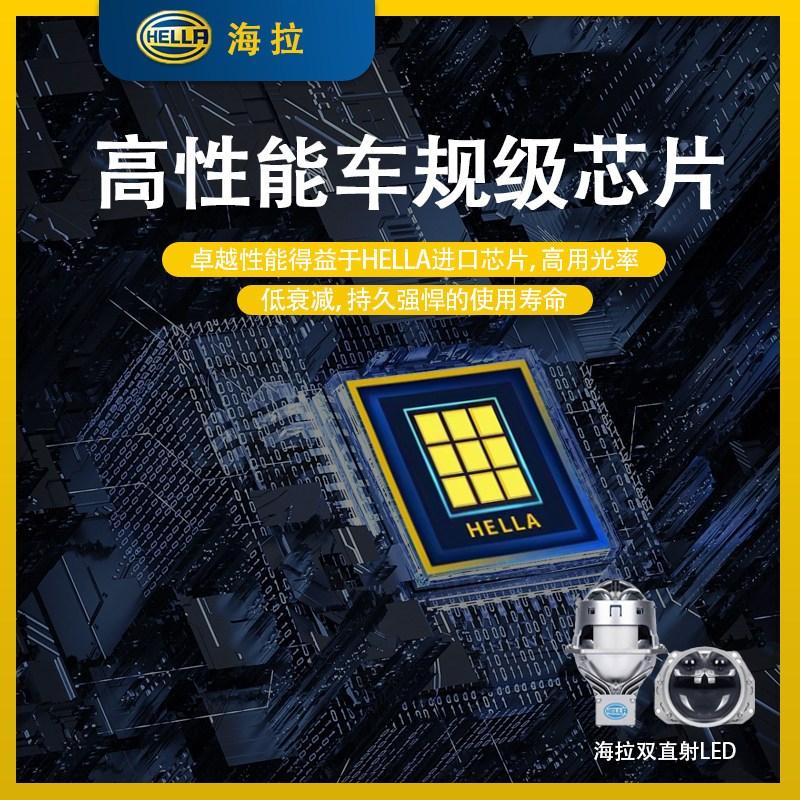 车灯镜装双直射LED透镜远近一体大灯双光透全激光改国包安装