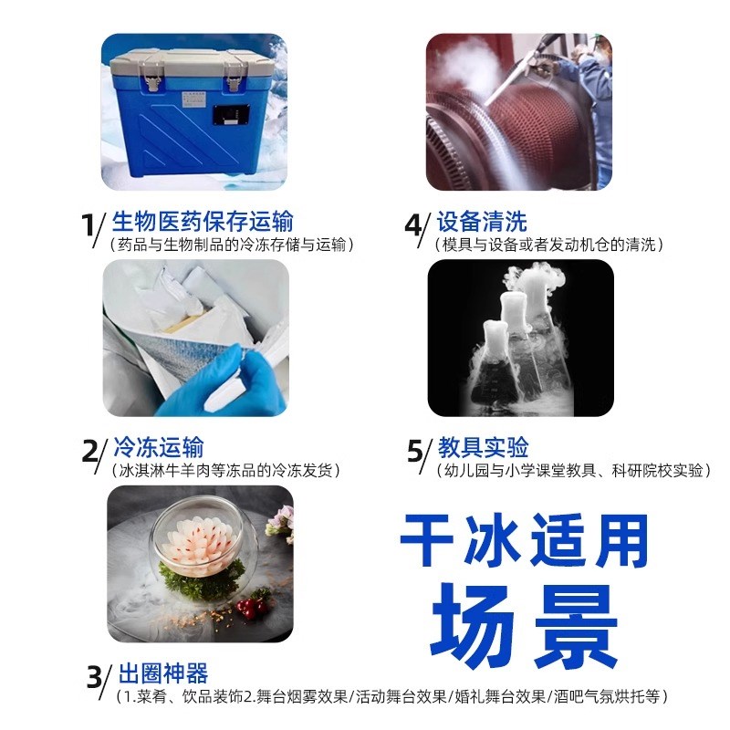 海南海口验品级干冰 幼儿园学校舞台实食用 冷舞链台餐饮厅烟雾大