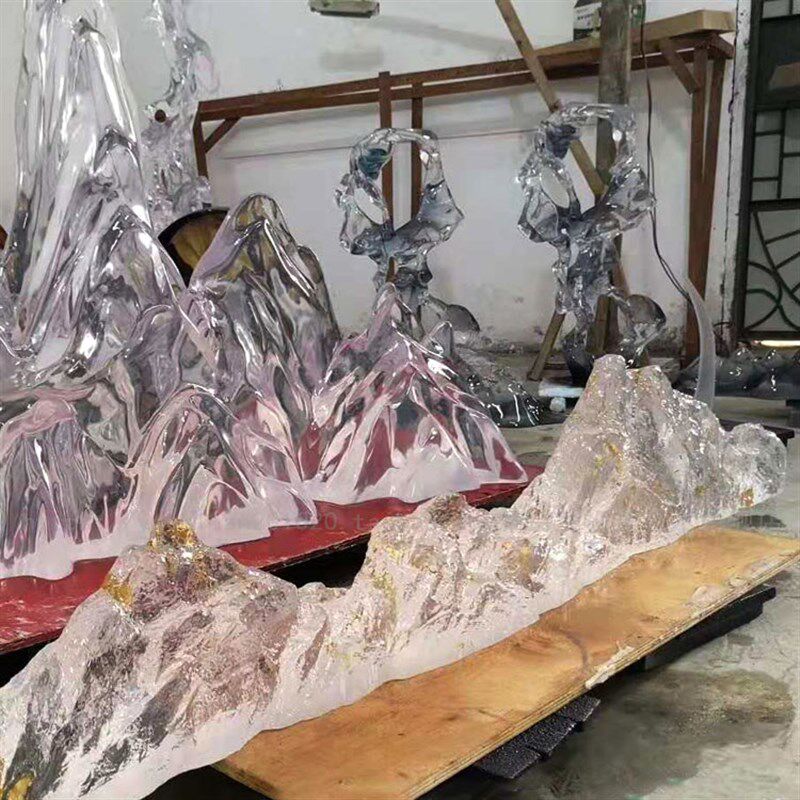 庭院园林中庭楼梯山景关端景枯间水造玄装置艺术假山石摆件定制做