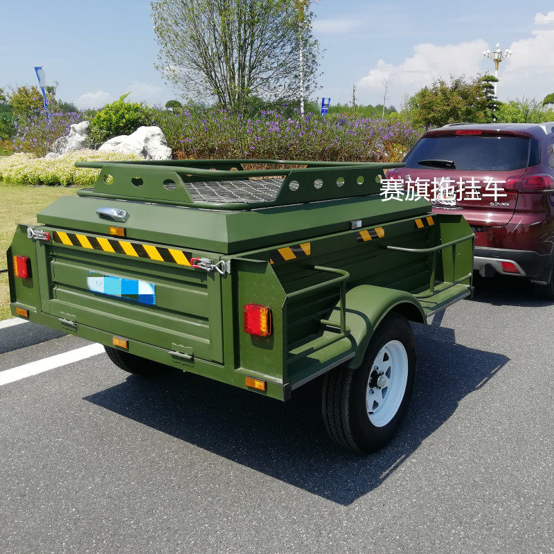 驾营后车厢拖挂式房车改装越野汽车小拖车家用自露游旅居车拖挂车
