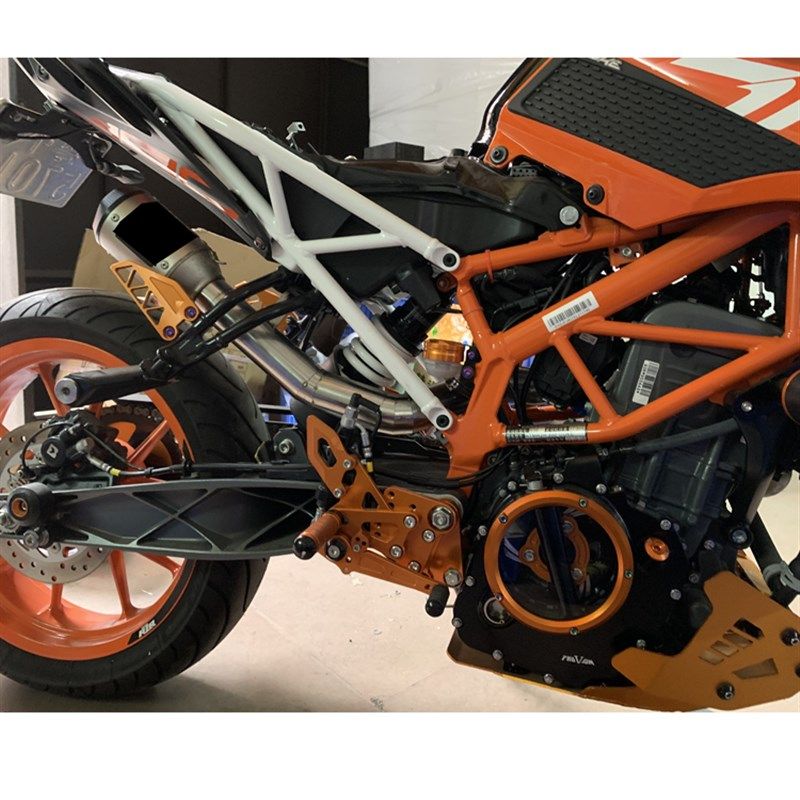 适用KTM 0UKE39D 250 125排气管改装气位双出不锈钢中段排高17-20