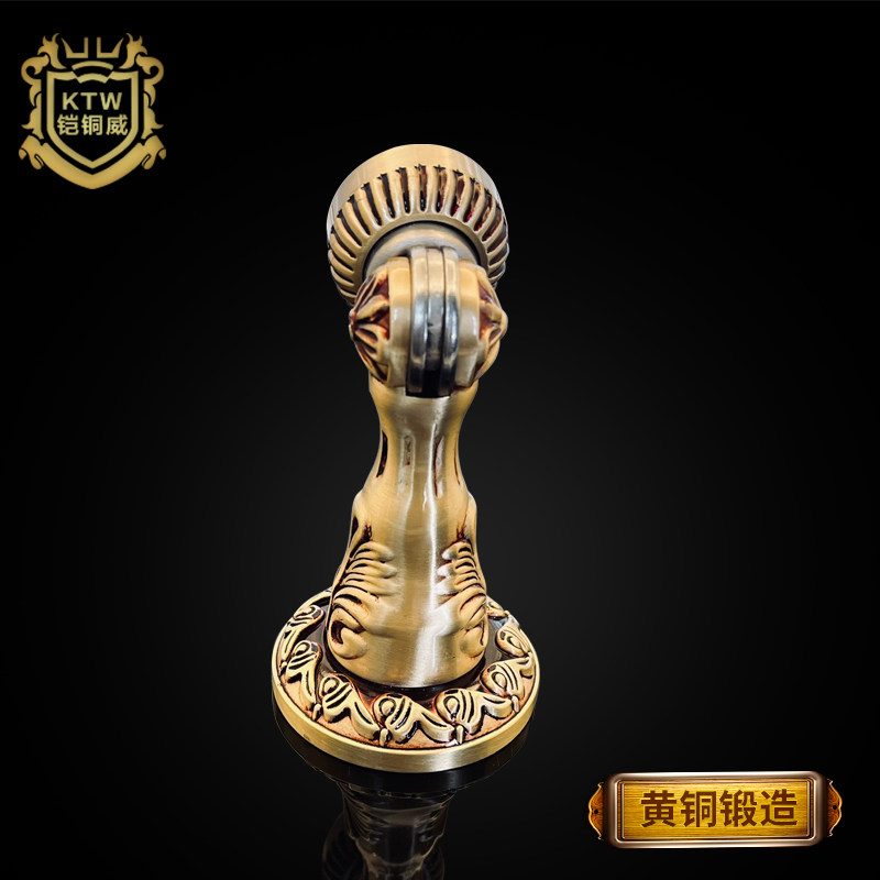 厚铜威黄铜门吸欧式防撞门挡强磁门碰门阻门挡黄铜锻造加铠门吸