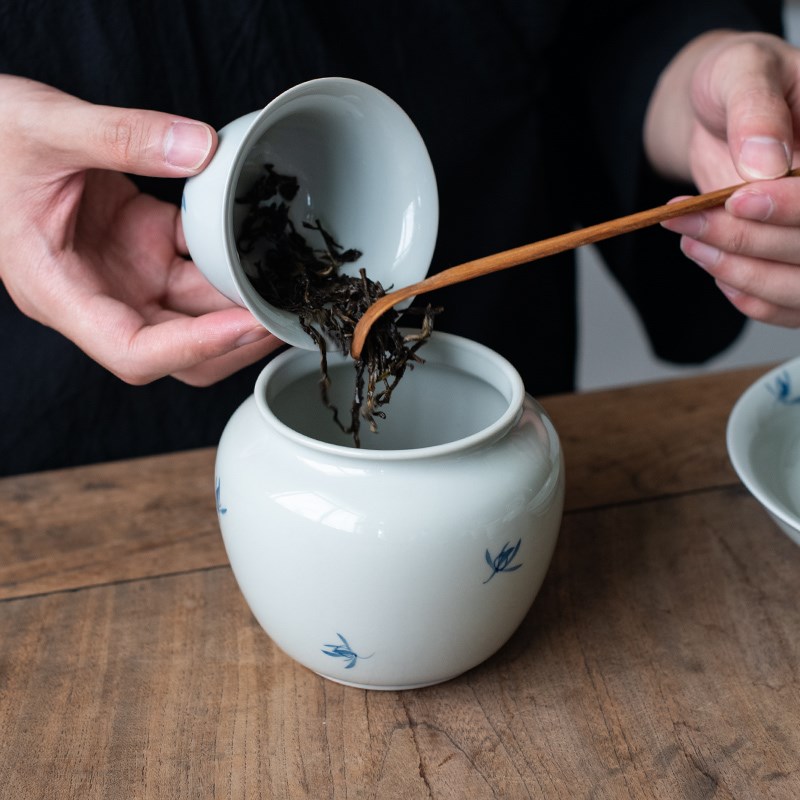 仿古手绘建水 大号陶瓷茶渣缸 高端杯洗笔洗茶道配件茶洗废水缸