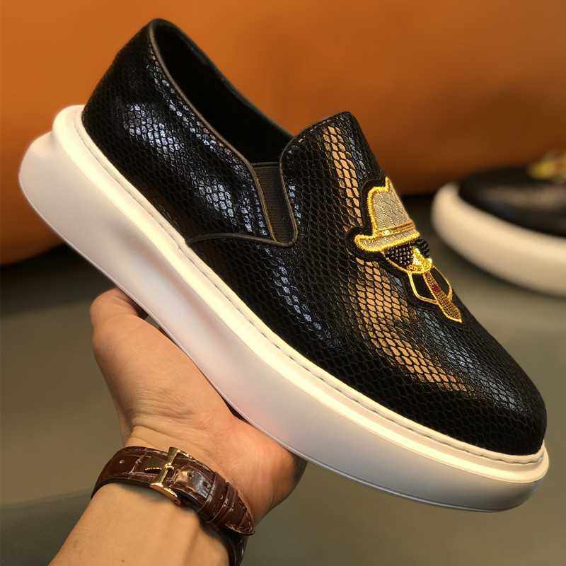 直供欧洲站小怪兽男鞋真皮乐福鞋男一脚蹬运动休闲板鞋蛇纹皮,流行男鞋,乐福鞋（豆豆鞋）,淘宝优惠券,粉丝福利购,淘宝优惠卷