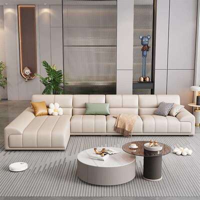 免洗科技布猫抓布沙发现代简约钢琴键乳胶小户型沙发客厅新款组合