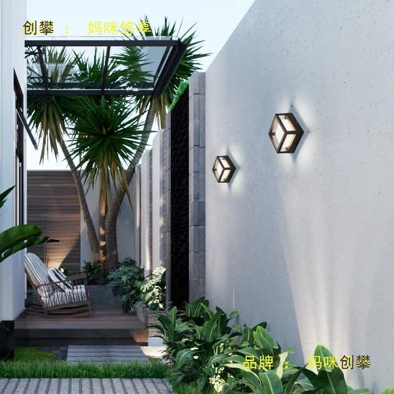 能户外防水草坪草地埋灯壁灯两用景观庭院日式花园柱头灯大门室