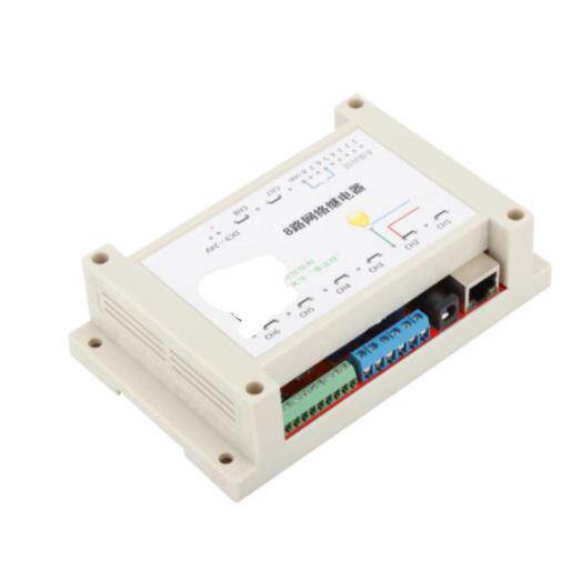 网络8路继电器RJ45TCP/IPWEB远程控制板485网络控制器