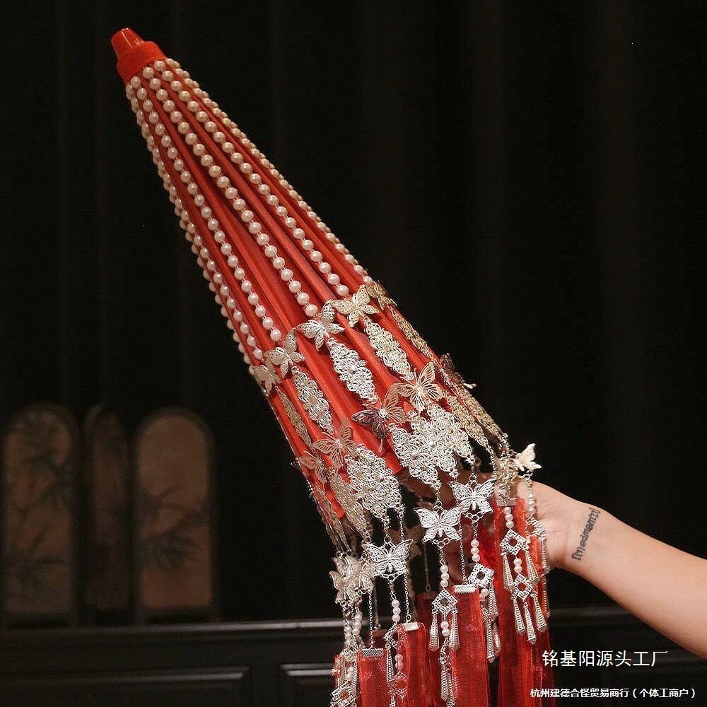 古装伞花城cos红伞汉服拍照道具伞古典中国风红色婚伞古风垒德株