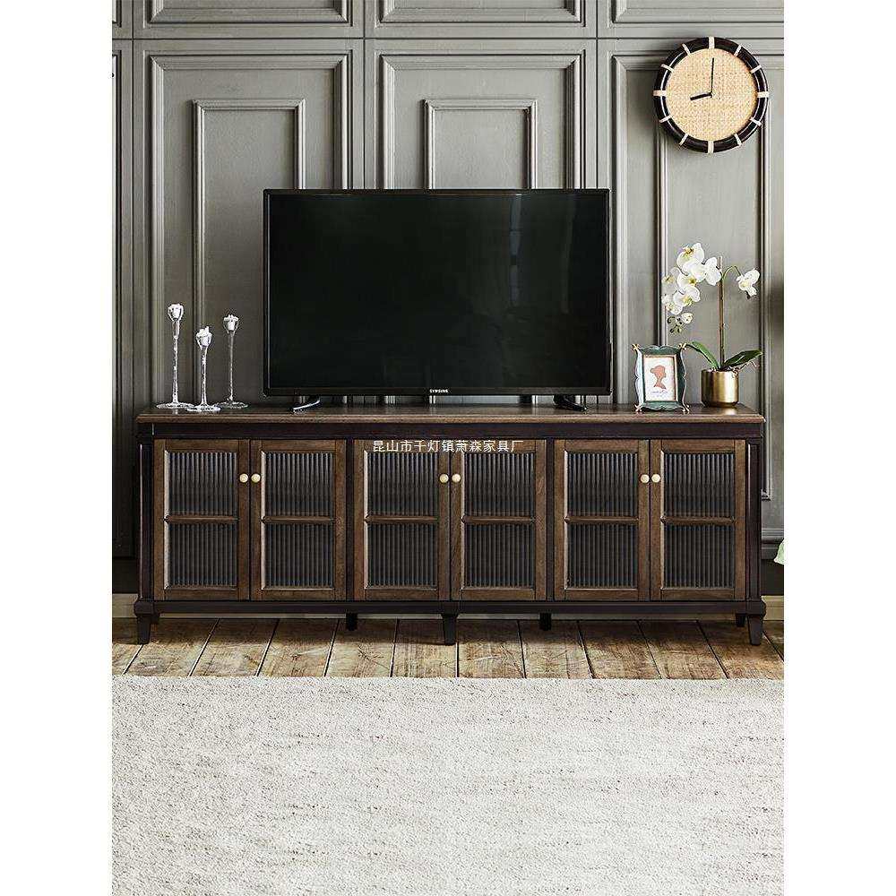 美式乡村复古轻奢实木电视柜客厅高款地柜黑色珍珠撞色组合电视柜,玩具/童车/益智/积木/模型,其它,淘宝优惠券,粉丝福利购,淘宝优惠卷