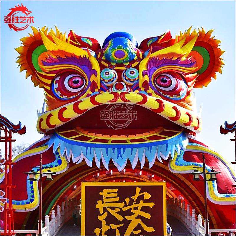 迎春灯饰春节花灯制作公司大型传统花灯春节元宵彩灯工厂