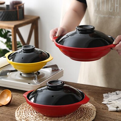 原火耐高温浅口砂锅大盆菜干烧沙锅煲仔饭灶炉炖锅商用干锅石锅鱼