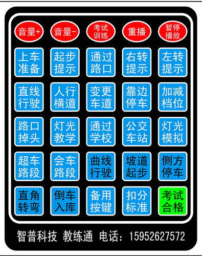智普科技2023驾校科目二科目三电子路考仪语音播报器mdash教练通