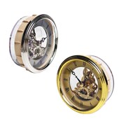 镶嵌钟头透视机芯金属齿轮机芯透明石英机芯铁艺座钟机芯更换钟芯