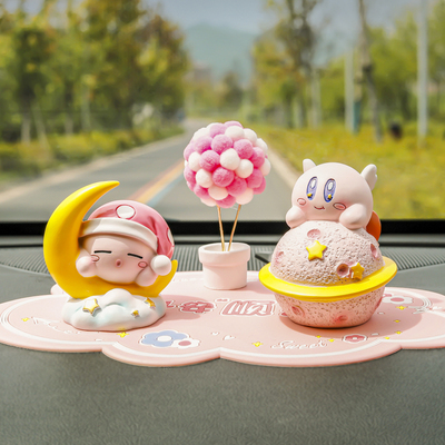 汽车摆件2022新款星之卡比可爱高档少女心车载中控台装饰车内用品