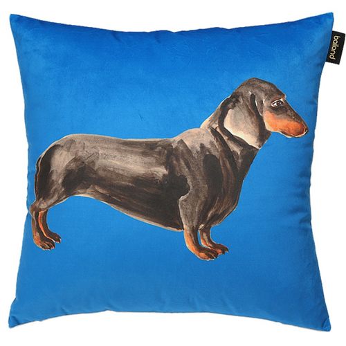 0349 丝绒狗狗印花沙发靠垫办公室靠枕床头抱枕