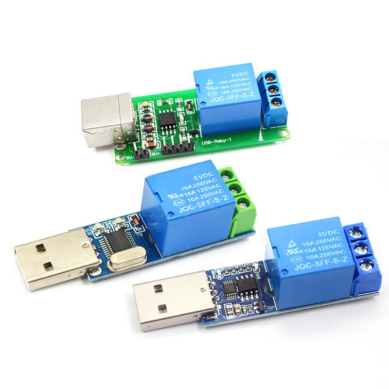 1路免驱电脑控制开关 LCUS-1 USB智能控制开关模块串口控制继电器