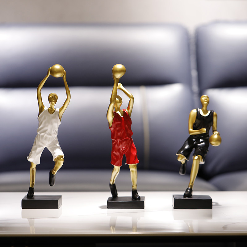 现代创意儿童房酒柜装饰品摆件电视柜橱柜书房摆设工艺品篮球人物,家居饰品,装饰摆件,淘宝优惠券,粉丝福利购,淘宝优惠卷