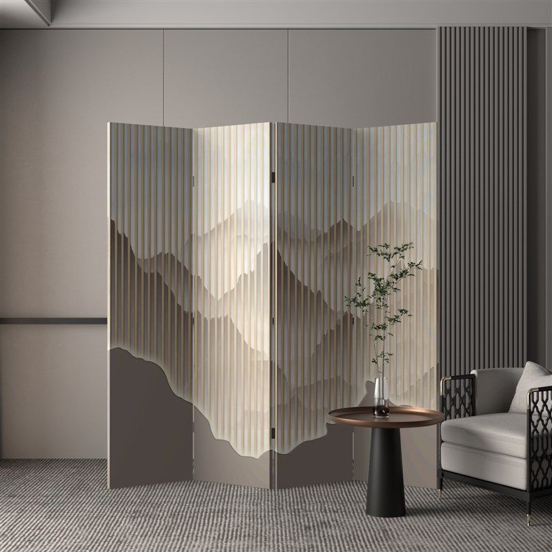 简约现代家用屏风隔断客厅卧室遮挡帘办公室可折叠移动卫生间板墙