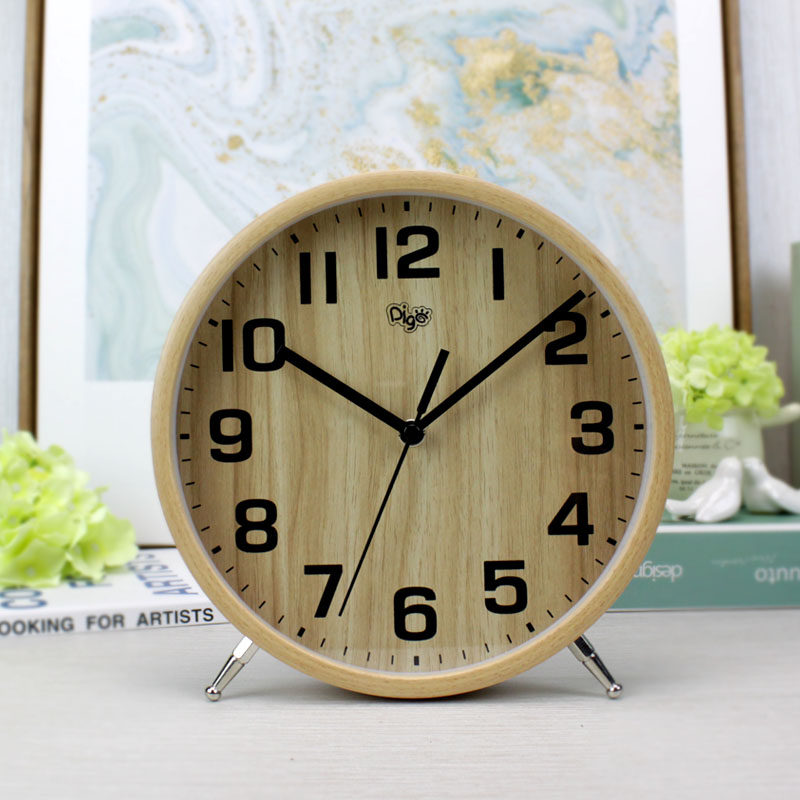桌面钟表家用客厅时钟摆台式座钟现代简约台钟创意时尚电视柜坐钟
