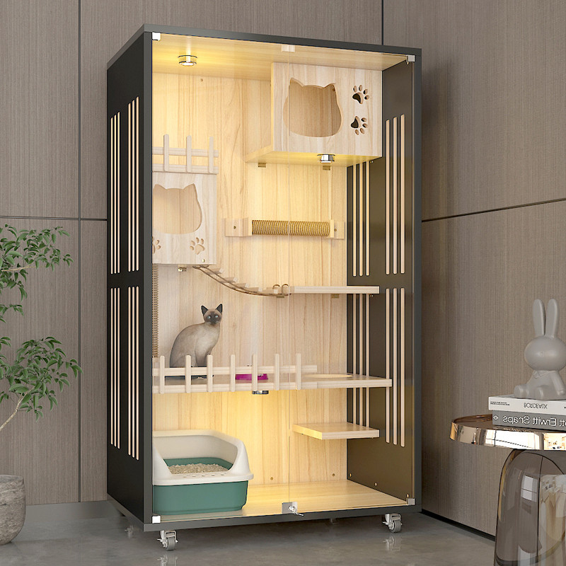 猫别墅实木家用猫柜子猫笼防水猫窝猫笼子猫舍猫屋室内超大猫房子,宠物/宠物食品及用品,猫窝/屋/帐篷/沙发,淘宝优惠券,粉丝福利购,淘宝优惠卷