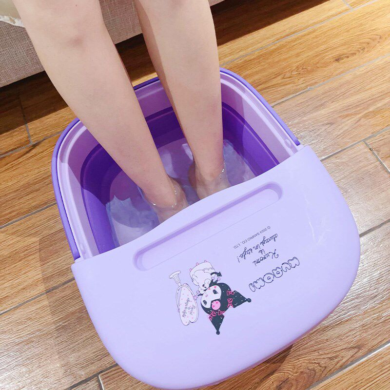 可折叠洗脚盆泡脚桶便携式家用宿舍特大加厚过小腿按摩塑料足浴盆
