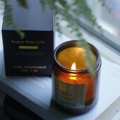 200g鼠尾草海盐清理空间冥想调整身心无烟大罐香薰蜡烛天然大豆蜡