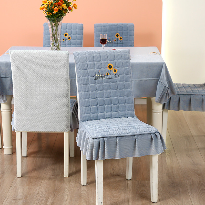 简约弹力椅子套罩餐椅套四季通用全罩式家用餐桌布餐椅垫套夹棉