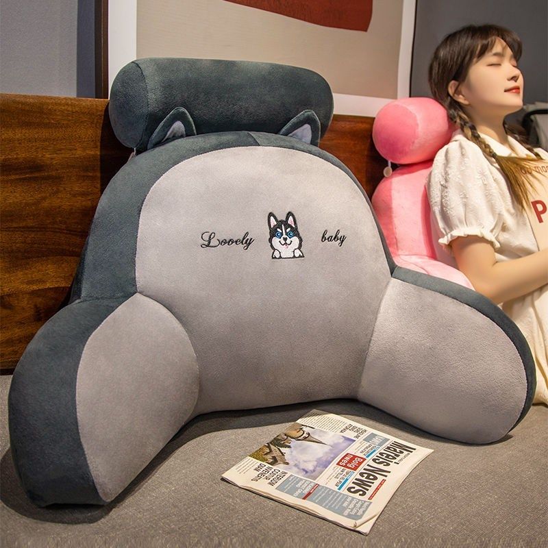 卡通靠背枕床头沙发大靠垫学生宿舍床上看书护颈护腰靠垫枕头抱枕,居家布艺,床头靠垫,淘宝优惠券,粉丝福利购,淘宝优惠卷