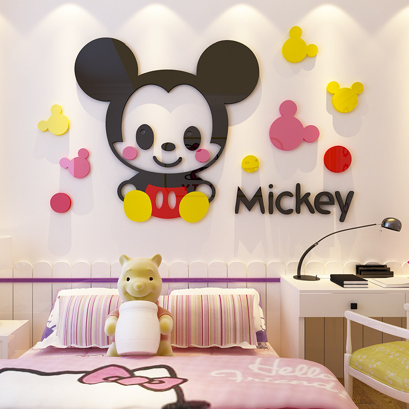 卡通3d立体墙贴画宿舍卧室床头男女孩儿童房间背景墙面贴纸装饰品,家居饰品,软装墙贴,淘宝优惠券,粉丝福利购,淘宝优惠卷