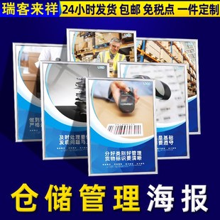 仓库管理制度牌仓储安全管理标语库房八防标志牌工厂仓库管理人员