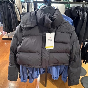 直邮lululemon/露露乐蒙 Wunder puff三格泡芙超短款鹅绒羽绒服女