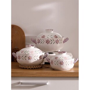 种花家的土味生活汤煲砂锅炖锅陶瓷汤锅明火家用耐高温干烧不裂