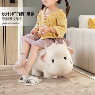 可爱牛牛玄关家用换鞋凳家居饰品门口凳子摆件客厅乔迁新居送礼品