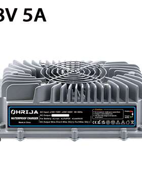 防水IP67 铅酸48V5A高品质防水电池充电器4串铅酸电池充电器