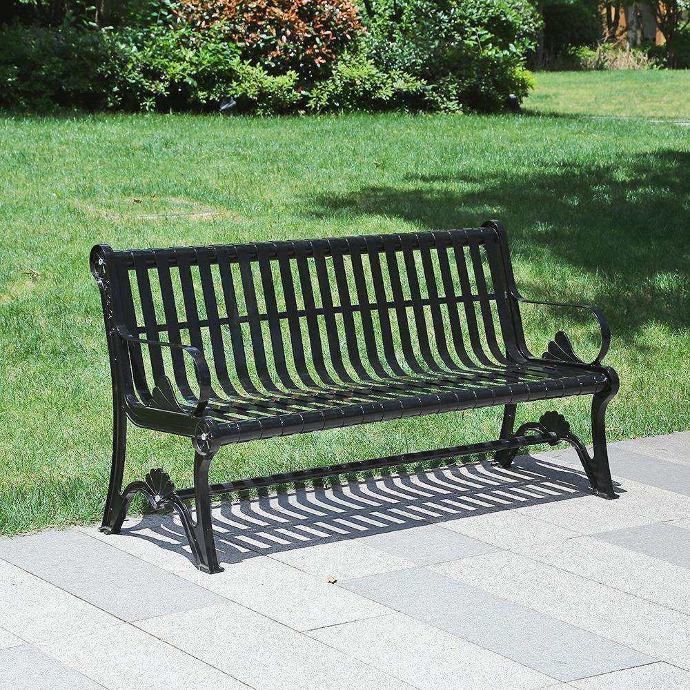 公园椅户外靠背长椅花园休闲铁艺小区庭院铸铁脚室外双人座椅黑色,鲜花速递/花卉仿真/绿植园艺,割草机/草坪机,淘宝优惠券,粉丝福利购,淘宝优惠卷
