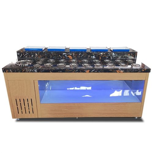 自助火锅店调料台冷藏保鲜蘸料台展示柜沙拉台串串小料台柜