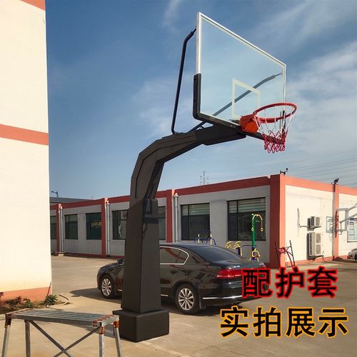 篮球架室外标准地埋式固定户外训练比赛学校成人蓝球投篮架可升降