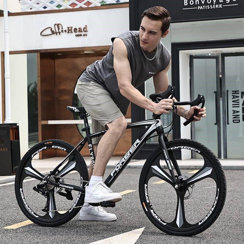 破公路赛车自车超快风单车变速ltao6344死飞弯把竞速行男女大便人