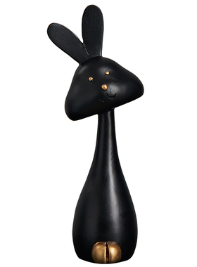 简约兔子小摆件创意客厅桌面书架展示柜酒柜软装饰品摆设