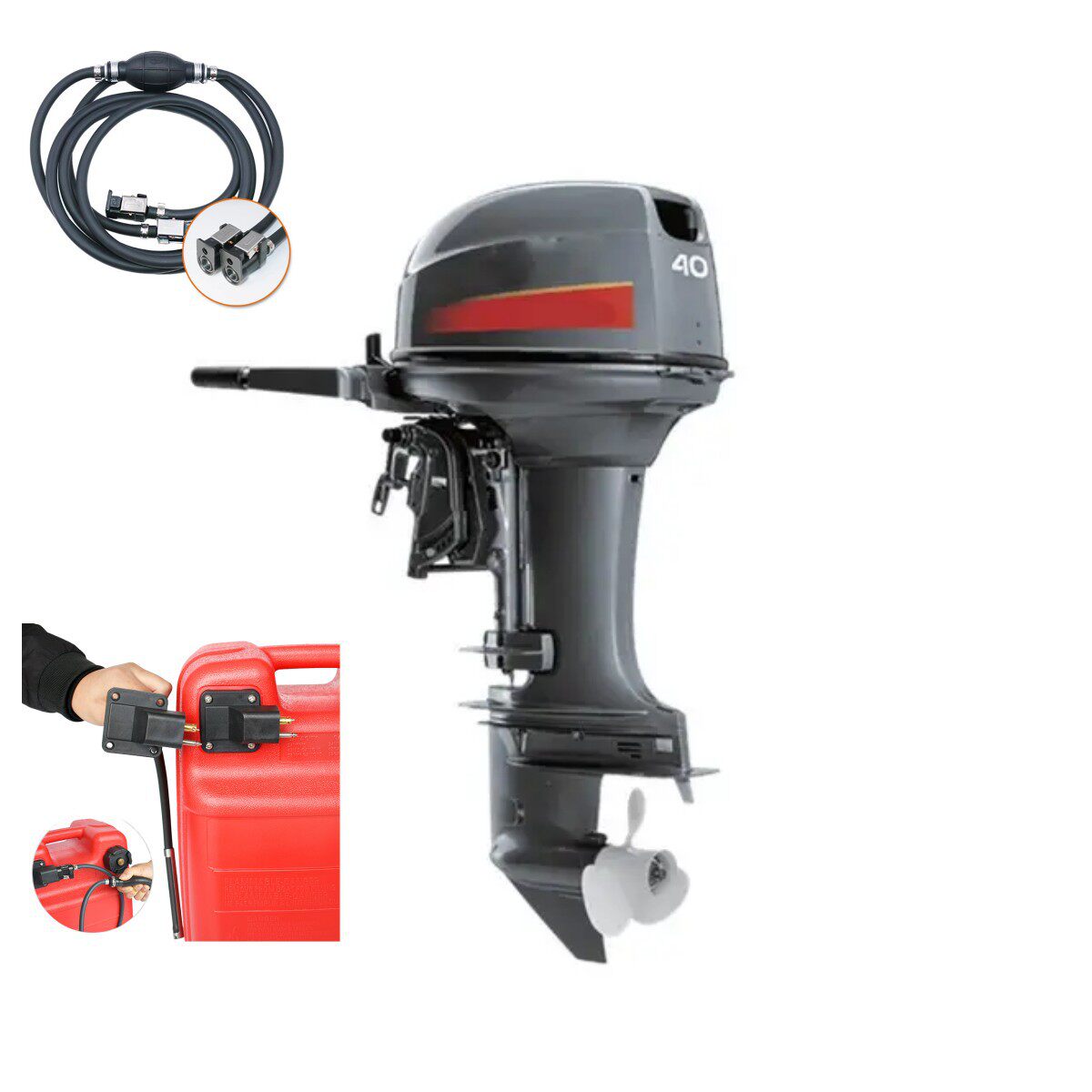 2 冲程 40hp YAMAHA汽油船舷外机马达引擎非洲畅销