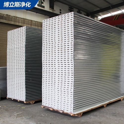 机制硫氧镁板净化板防火隔热保温板厂房车间洁净板岩棉彩钢板隔墙