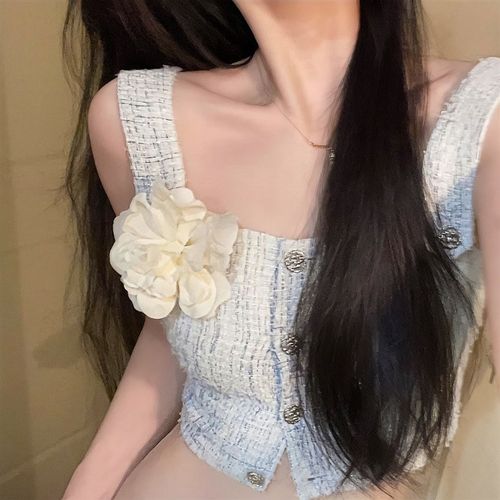 纯白茉莉~清新花朵发夹女仙气刘海碎发夹子头饰森系古风发卡边夹