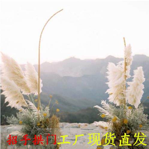 婚庆道具外贸招手拱门迎宾舞台背景迎宾摆件装饰婚礼铁艺架子简约