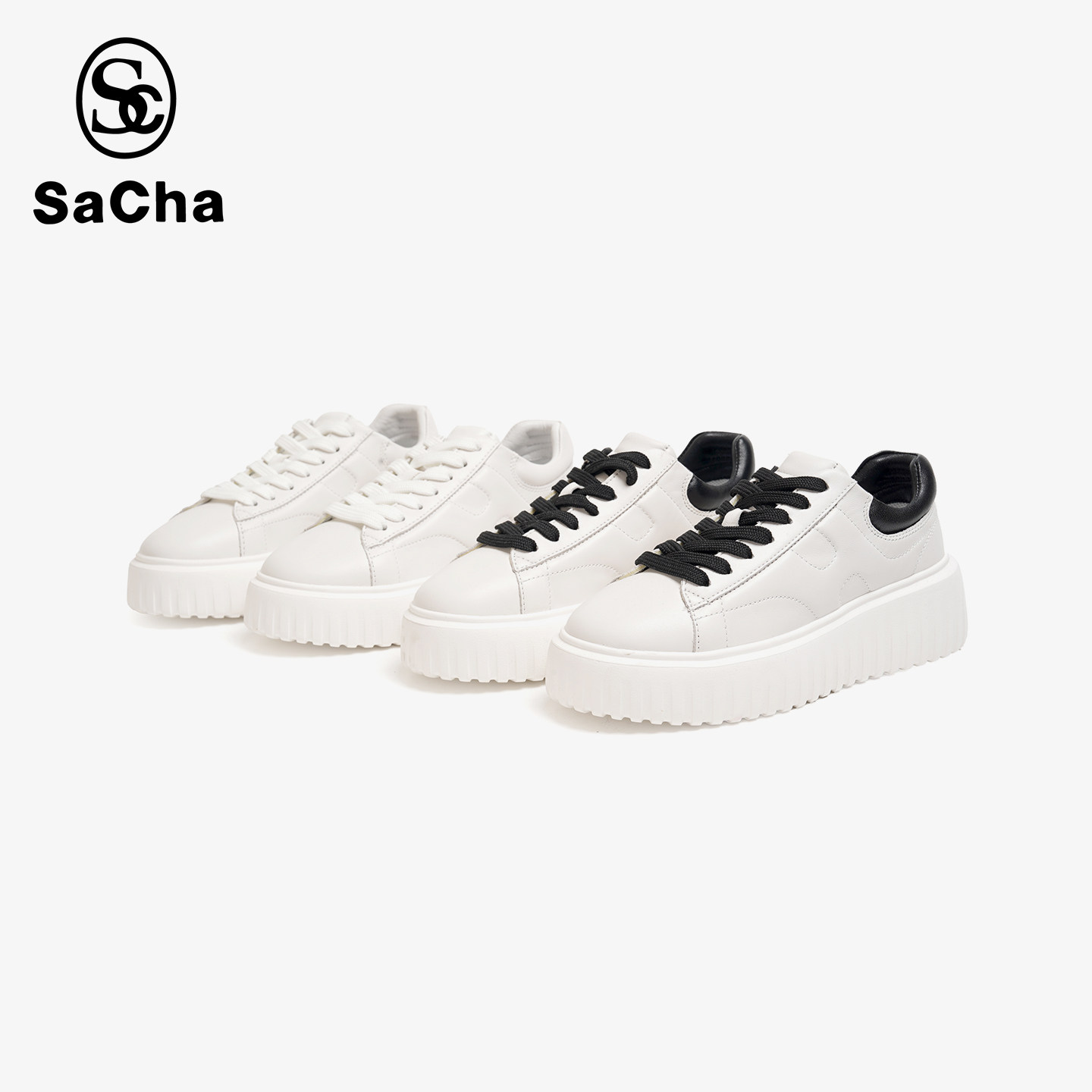 【小西专属】SACHA厚底饼干小白鞋BTSP-G321,女鞋,时尚休闲鞋,淘宝优惠券,粉丝福利购,淘宝优惠卷