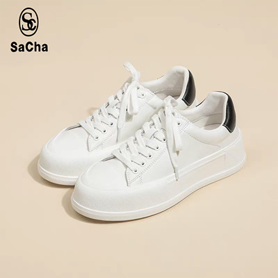 【小西专属】四季款休闲风厚底系带小白鞋百搭轻便板鞋BTCX0163