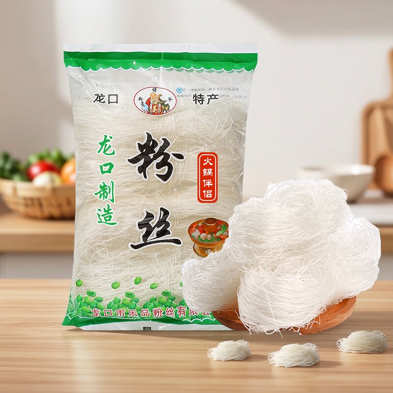 山东特产龙口风味粉丝白扇贝蒜蓉生蚝凉拌豌豆龙须干米粉商用家用图片